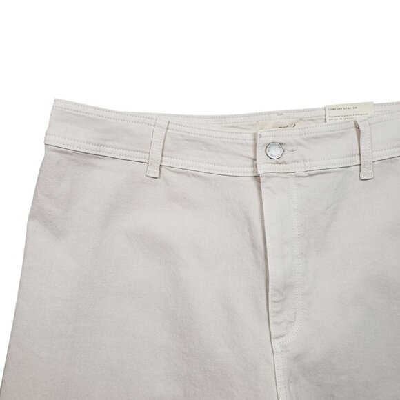 Universal Thread Wide Leg Ankle Jeans Juniors 17 Comfort Stretch Womens Beige - Picture 3 of 11